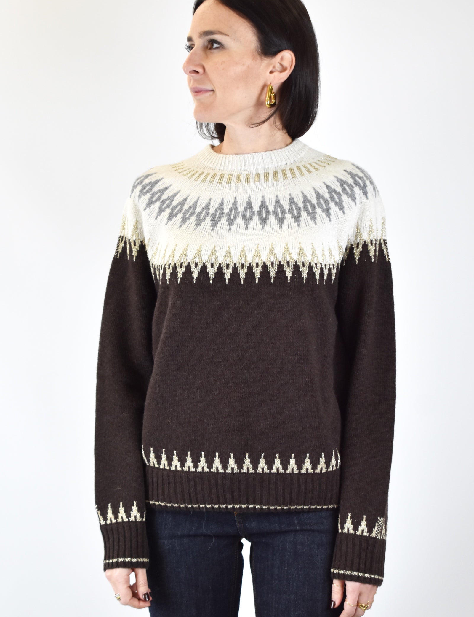 Maglia Fair Isle lurex