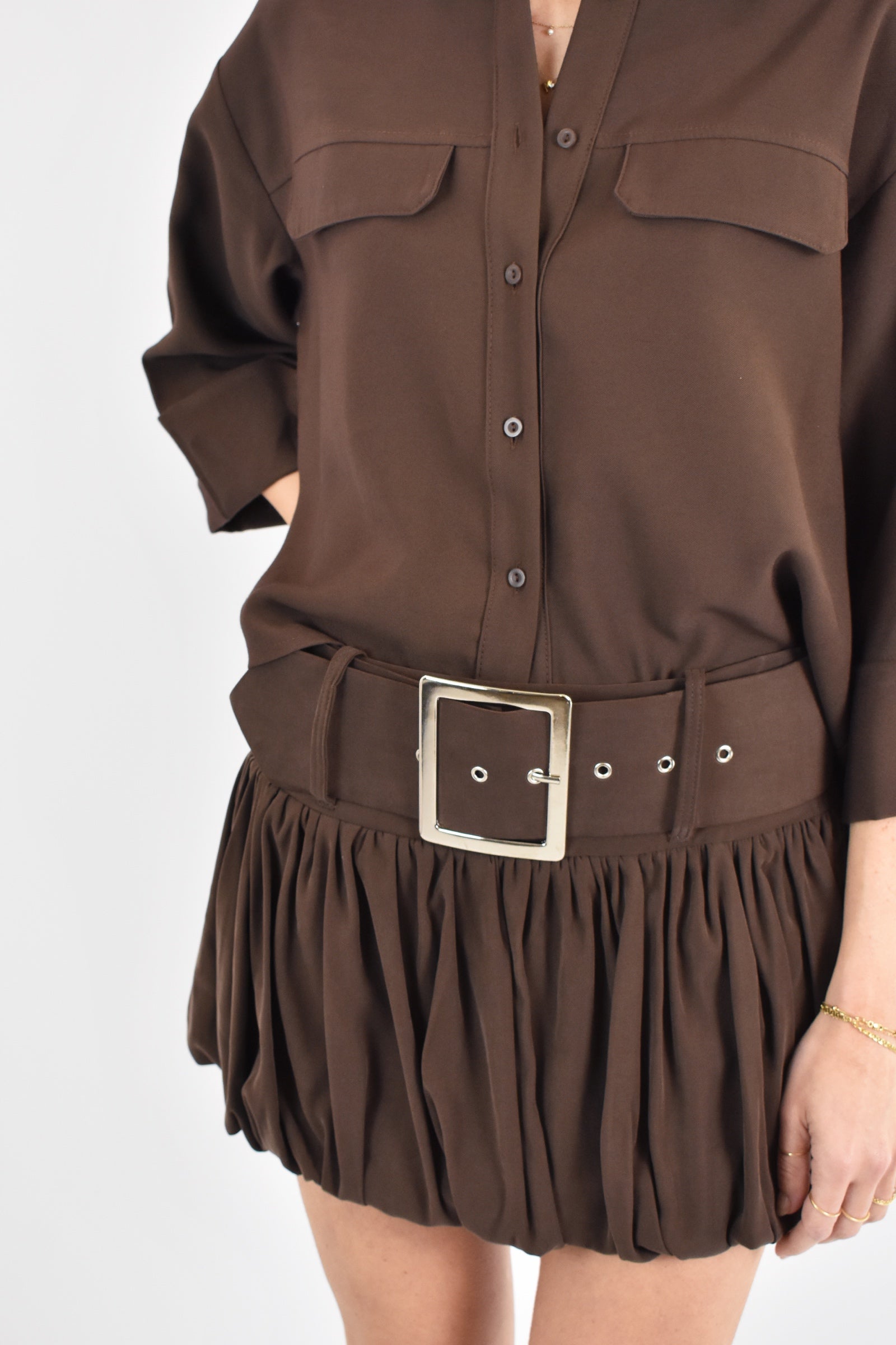 Camicia corta manica risvolto