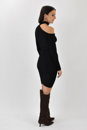 Abito in maglia cut-out
