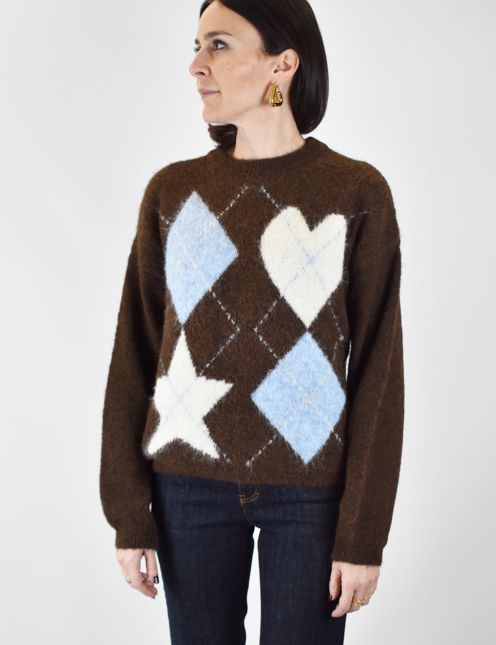 Maglia rombi cuori e stella