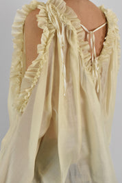 Blusa rouches scollo V