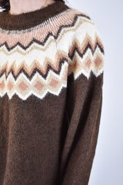 Maglia jaquard Fair Isle