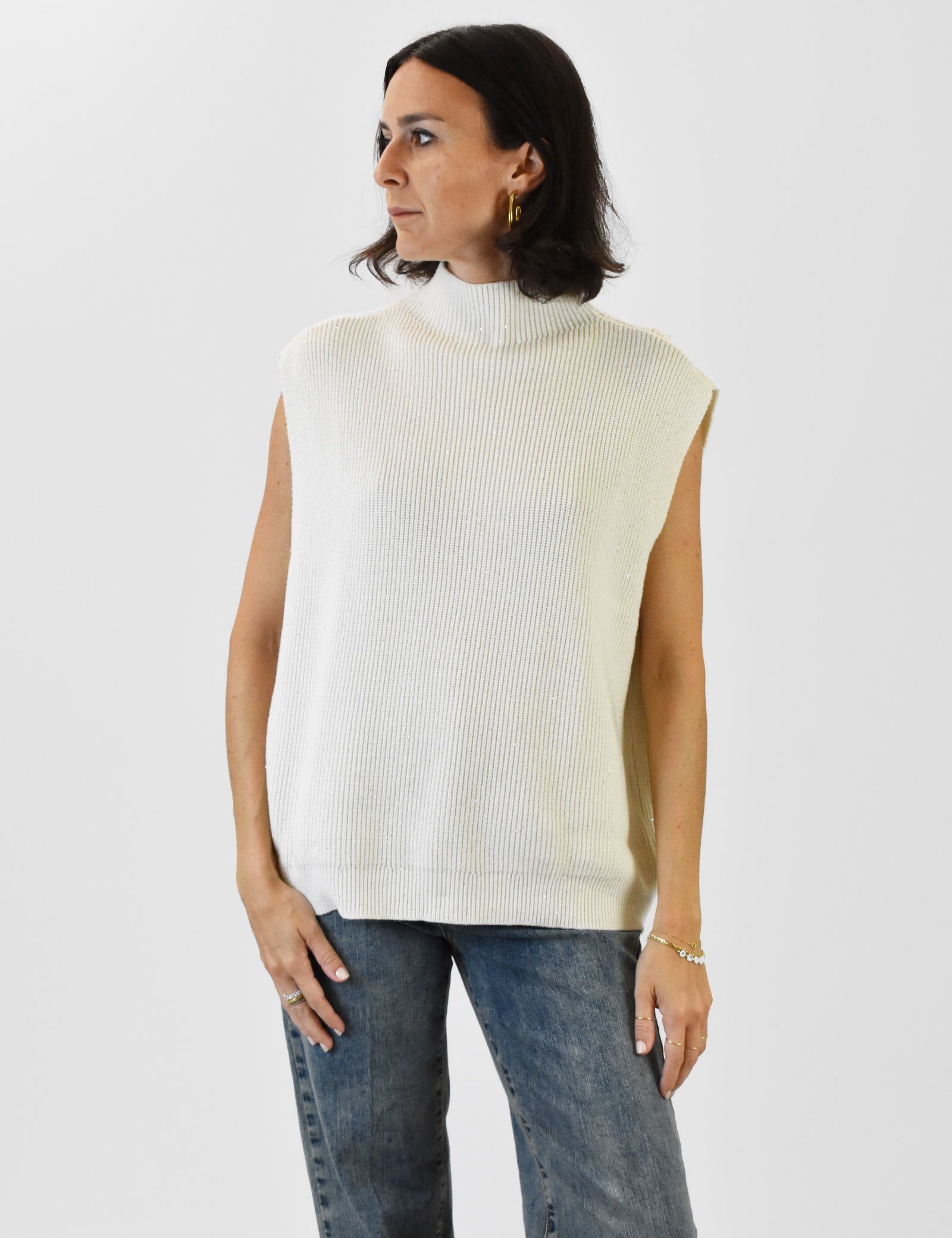 Gilet over micropaillettes