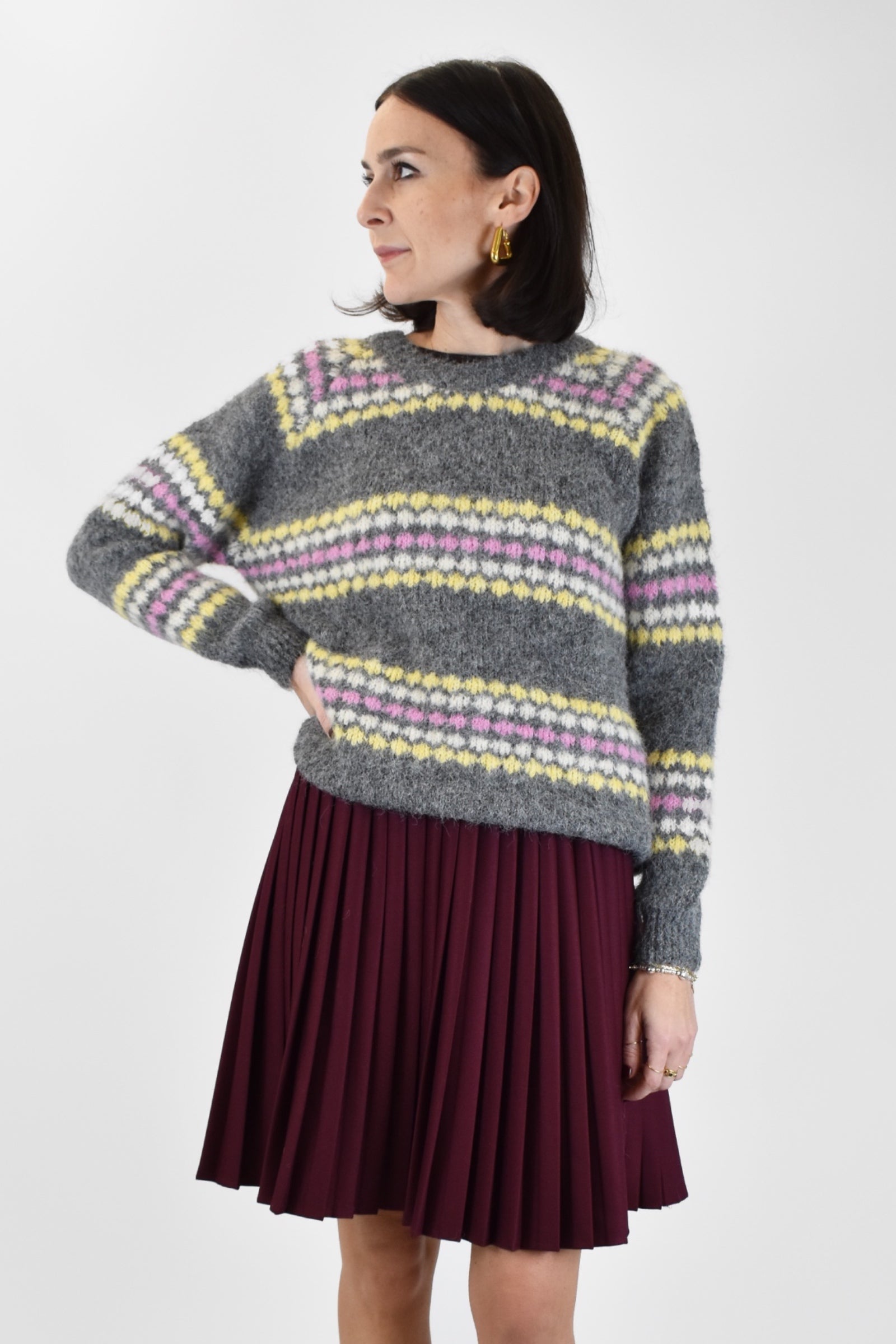 Maglia fantasia jaquard