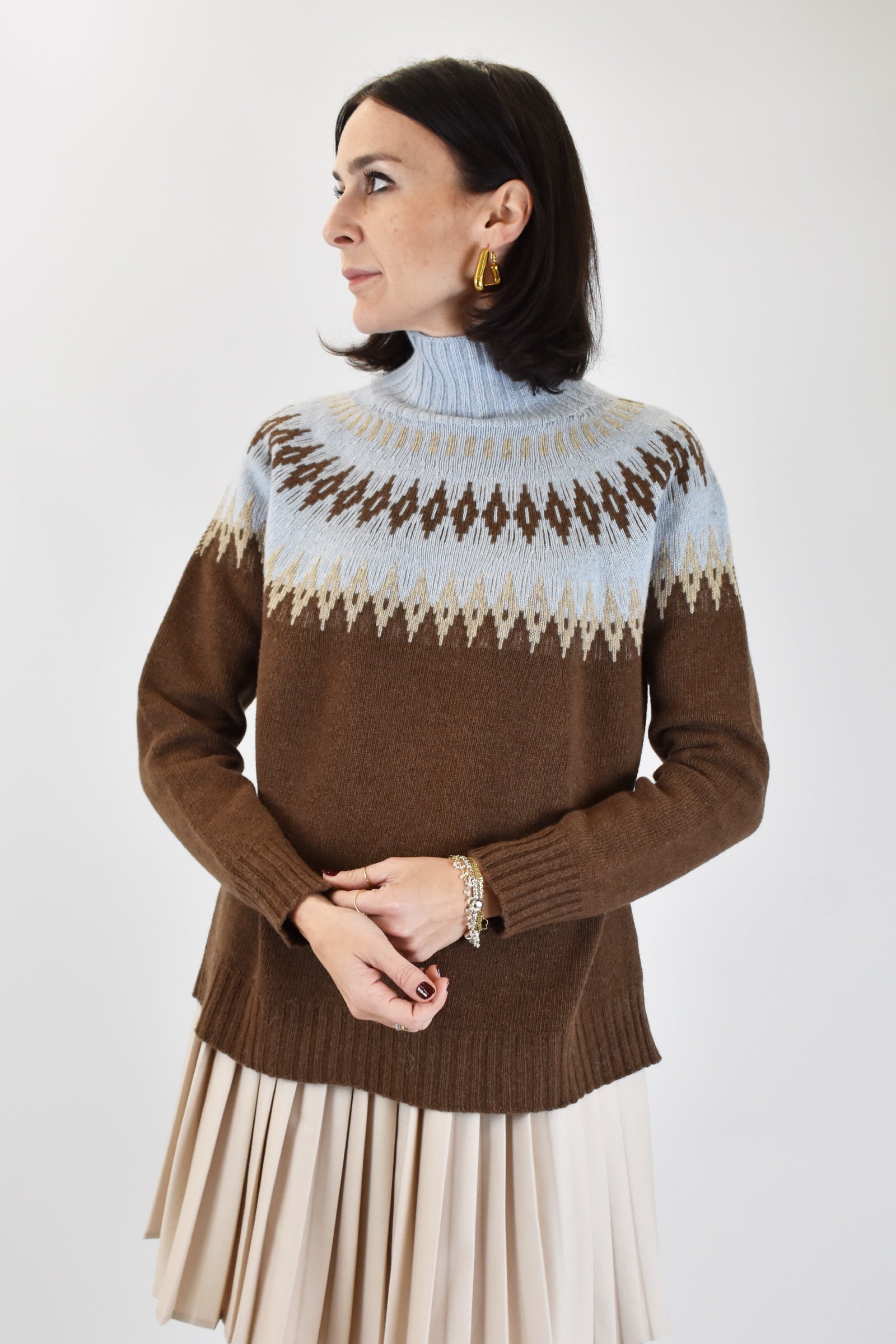 Maglia intarsio Fair Isle