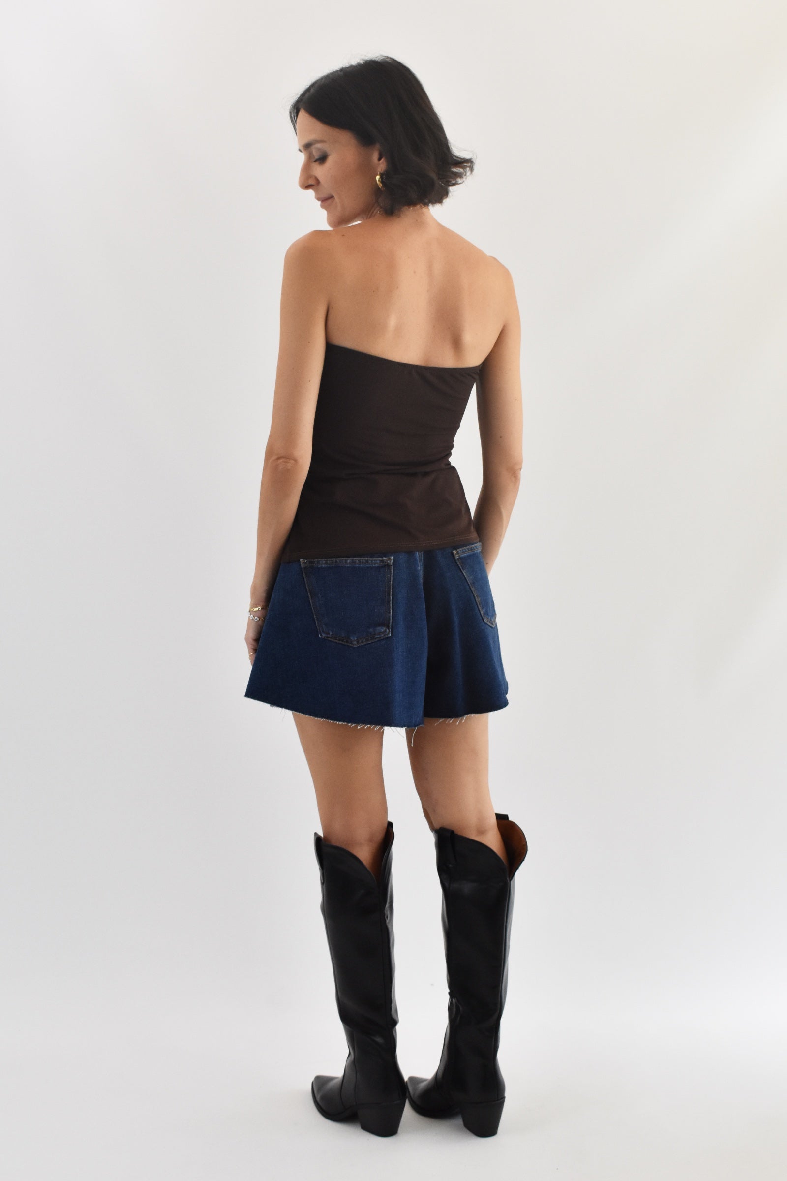 Top gioiello con spacco