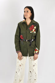 Camicia vintage ricamata