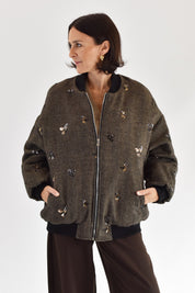 Bomber ricamato