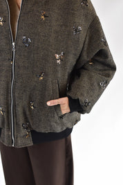Bomber ricamato