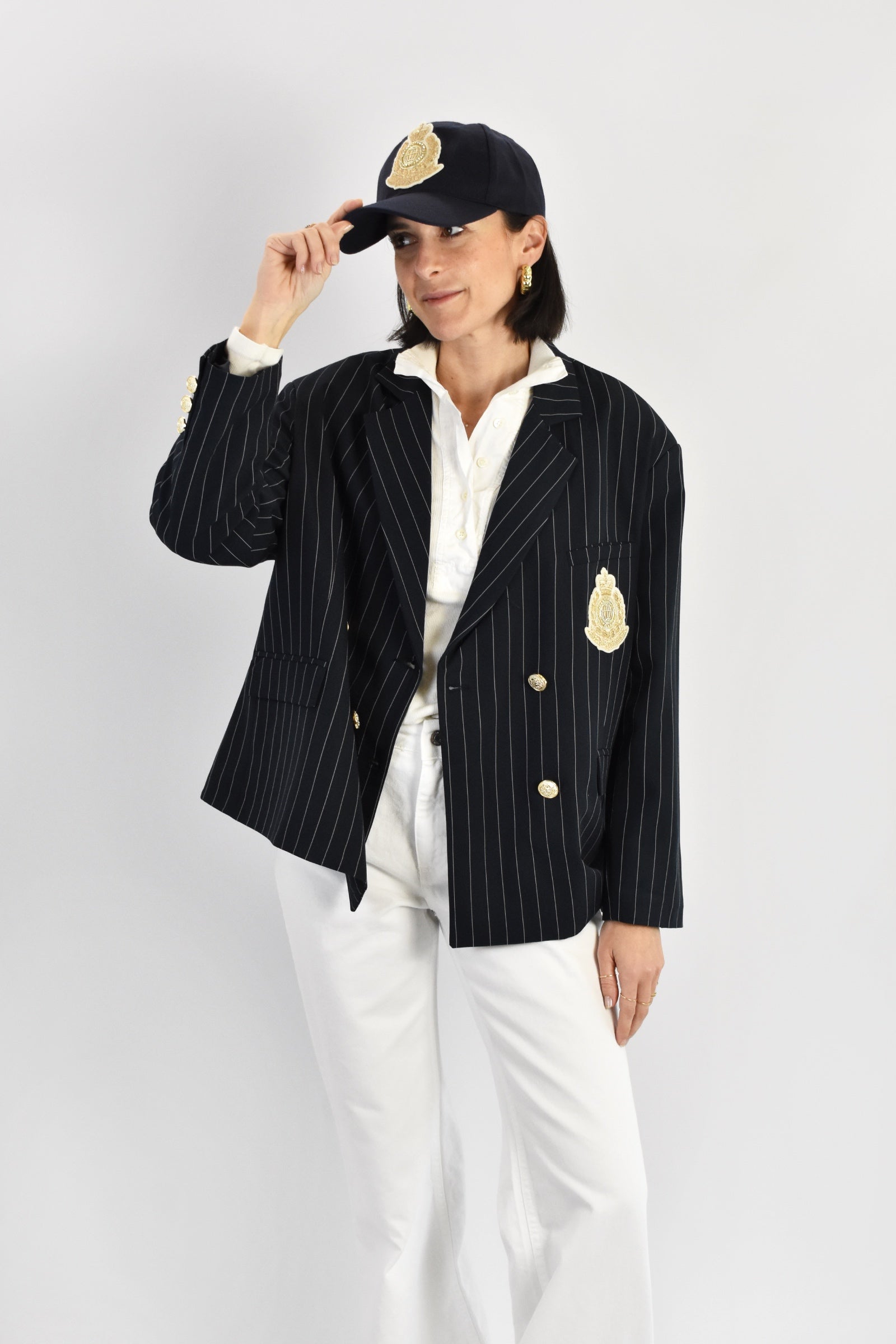 Giacca gessata + cap