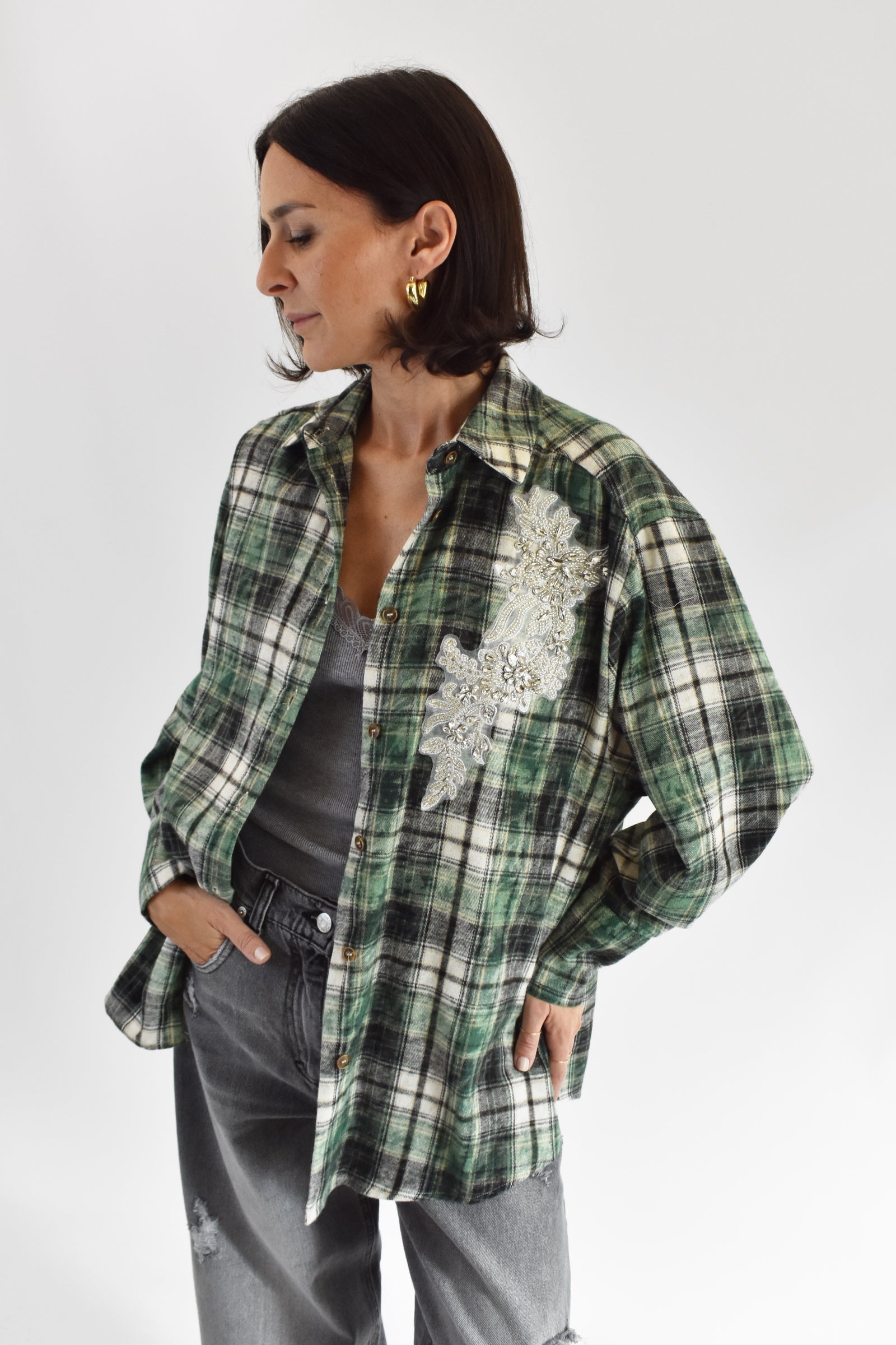 Camicia flanella gioiello