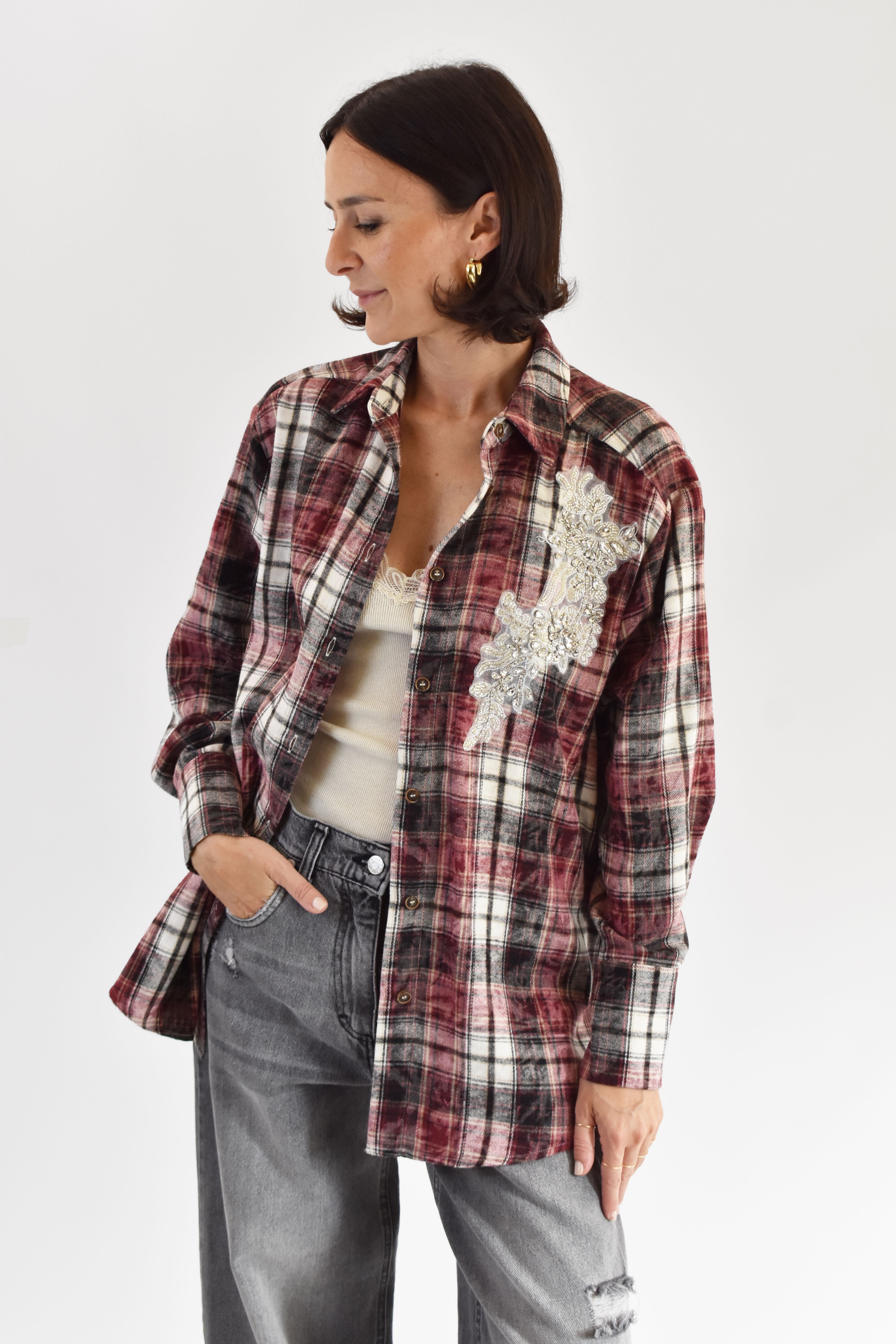 Camicia flanella gioiello