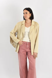 Giacca suede frange