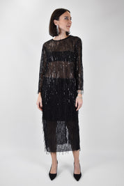 Gonna tulle fili paillettes