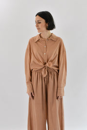 Camicia voile con nodo