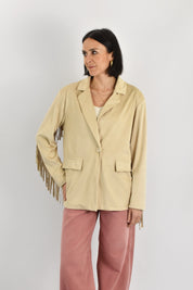 Giacca suede frange