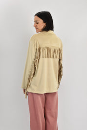Giacca suede frange