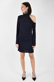 Abito glitter monospalla