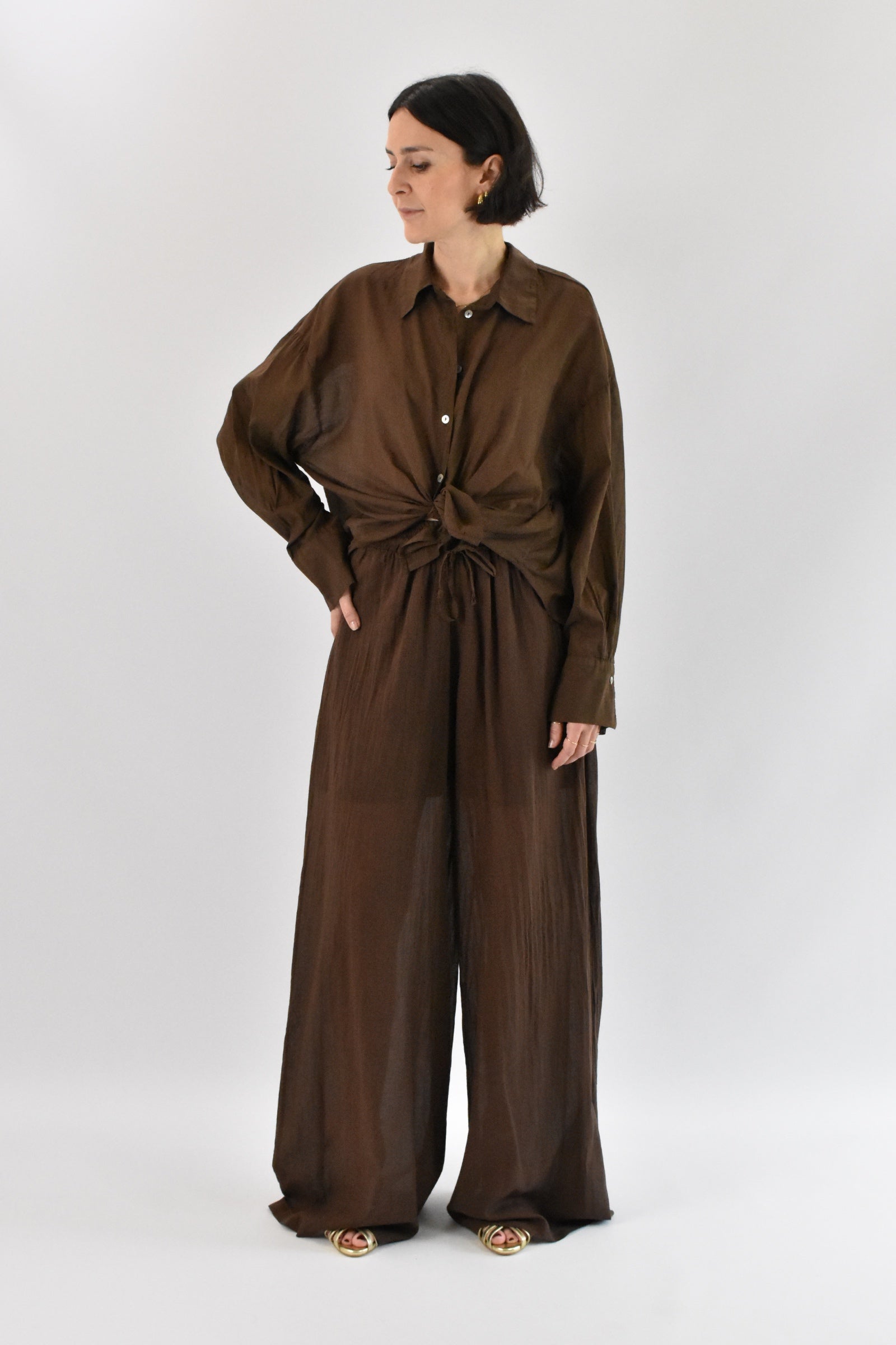 Pantalone ampio coulisse