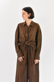 Camicia voile con nodo