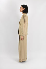 Pantalone ampio gessato