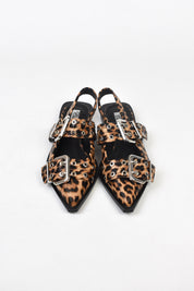 Buckle ballerina slingback