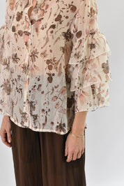 Camicia fantasia balze