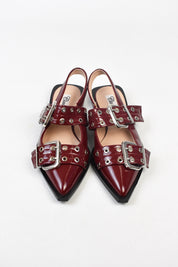 Buckle ballerina slingback