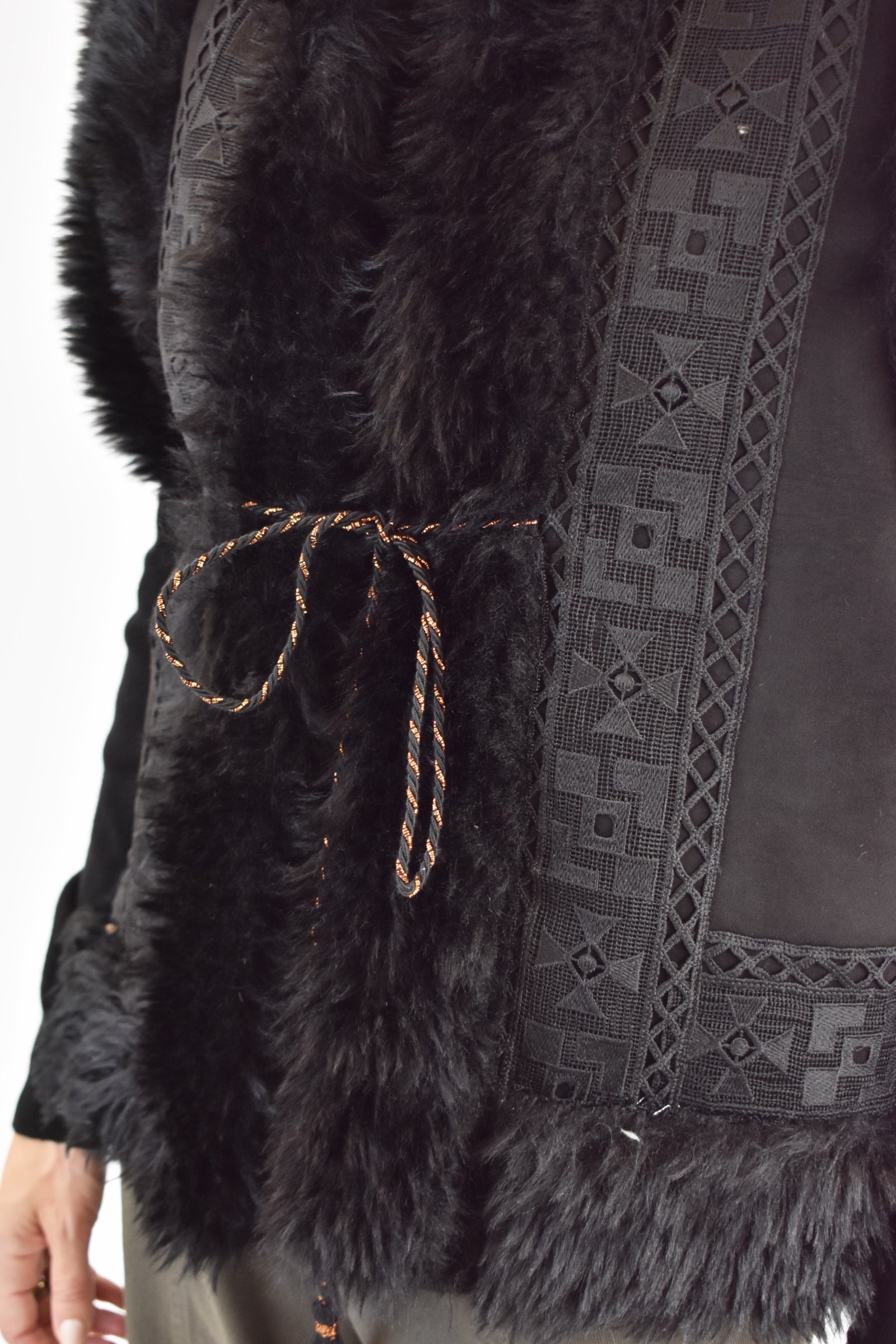 Gilet ecomontone passamaneria