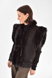 Gilet ecomontone passamaneria