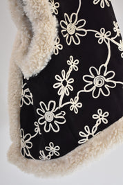 Gilet ricamato ecomontone