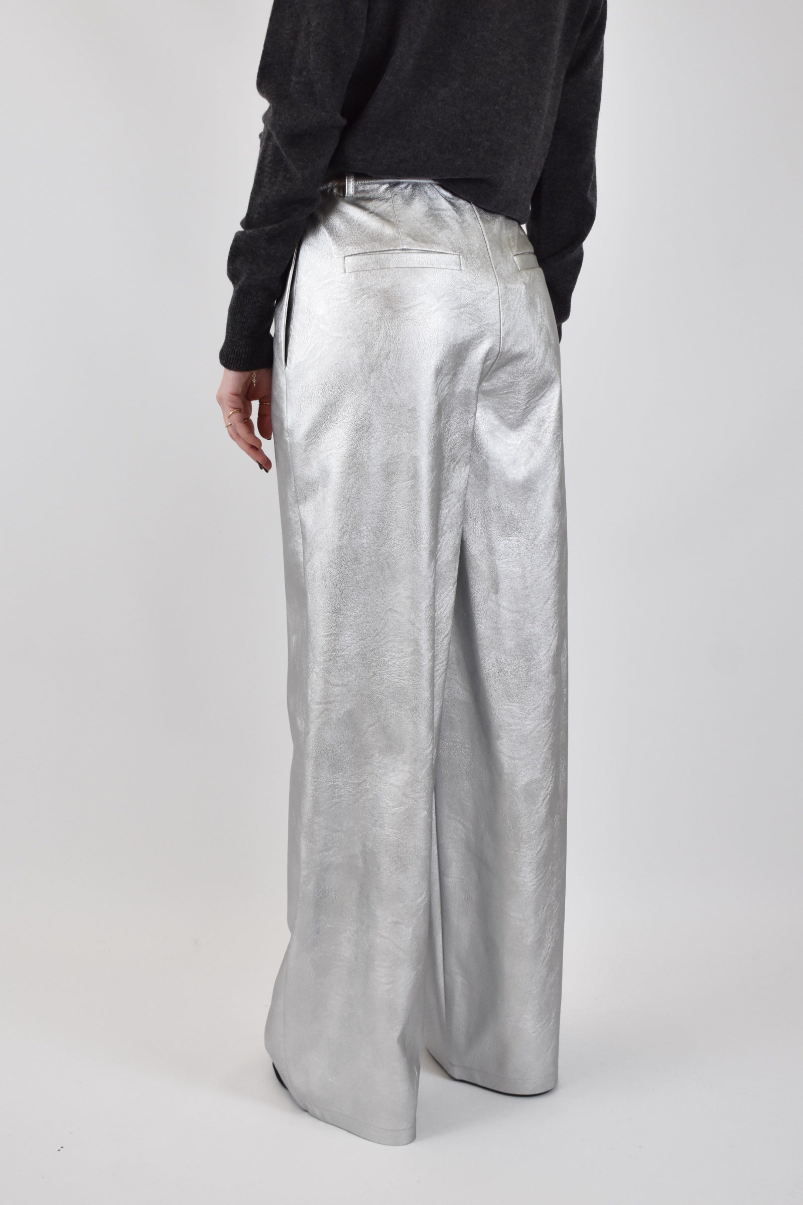 Pantalone ecopelle laminato