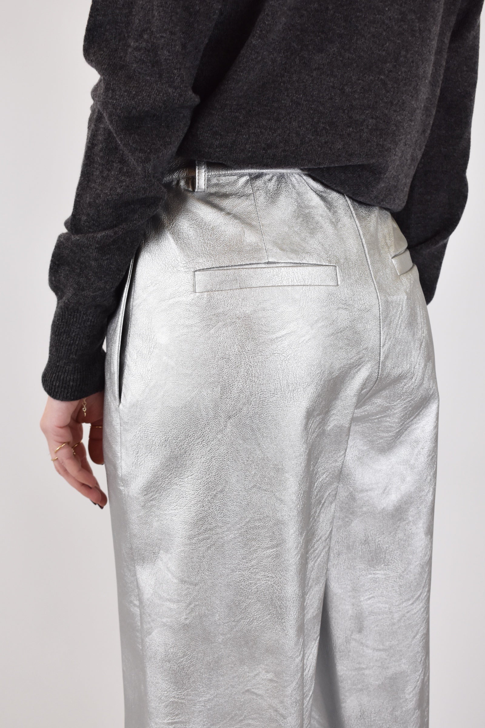 Pantalone ecopelle laminato