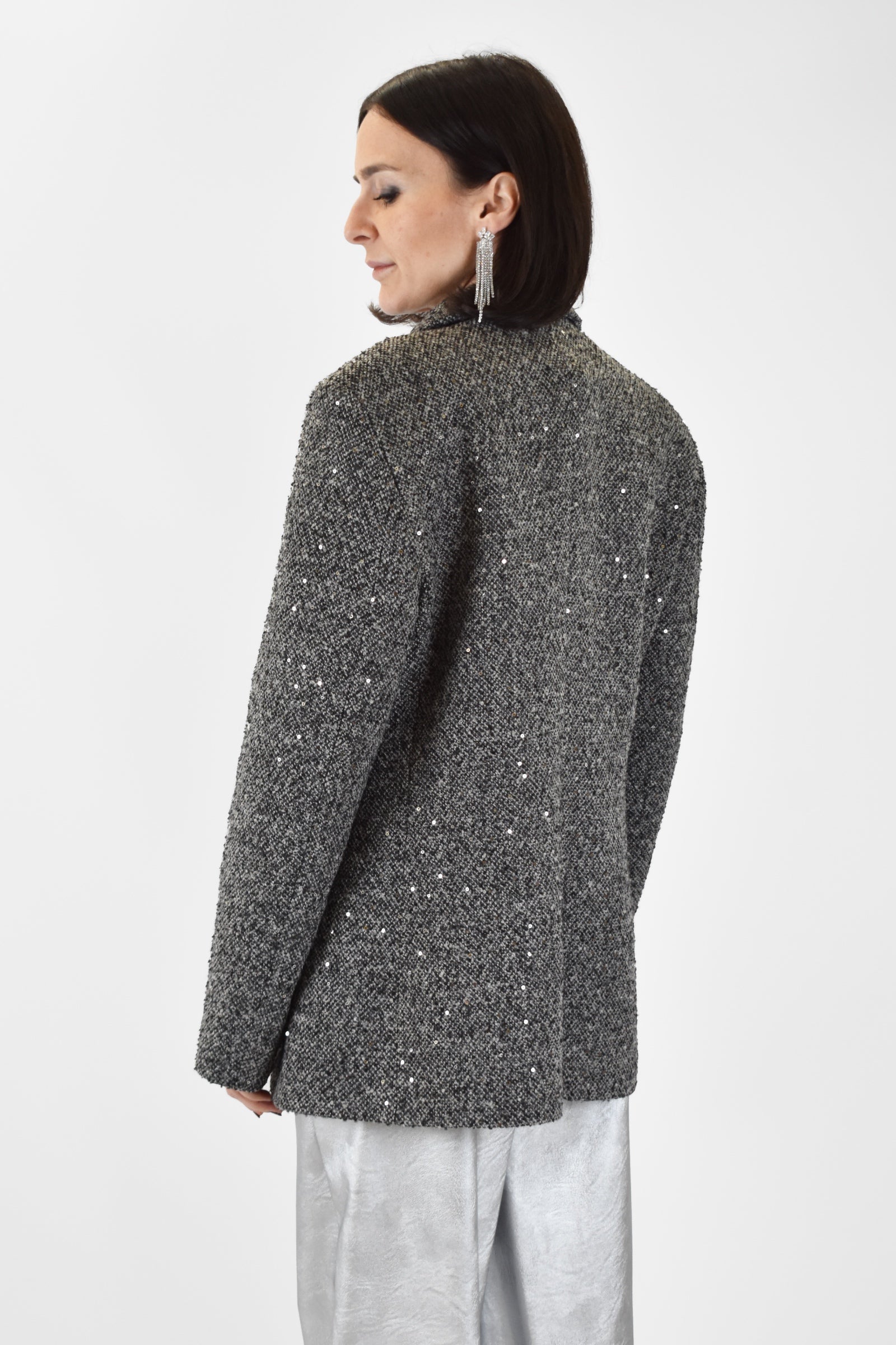 Giacca salepepe con spille