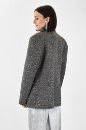 Giacca salepepe con spille