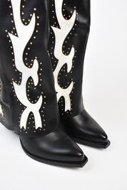 Texano alto ricami KANSAS