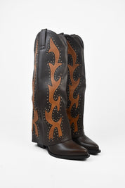 Texano alto ricami KANSAS