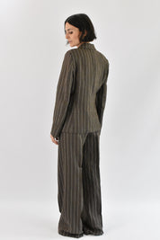 Pantalone palazzo gessato