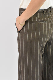 Pantalone palazzo gessato