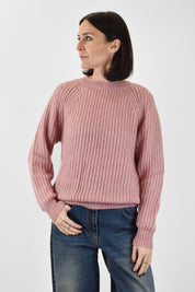 Maglia girocollo mohair