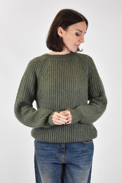 Maglia girocollo mohair