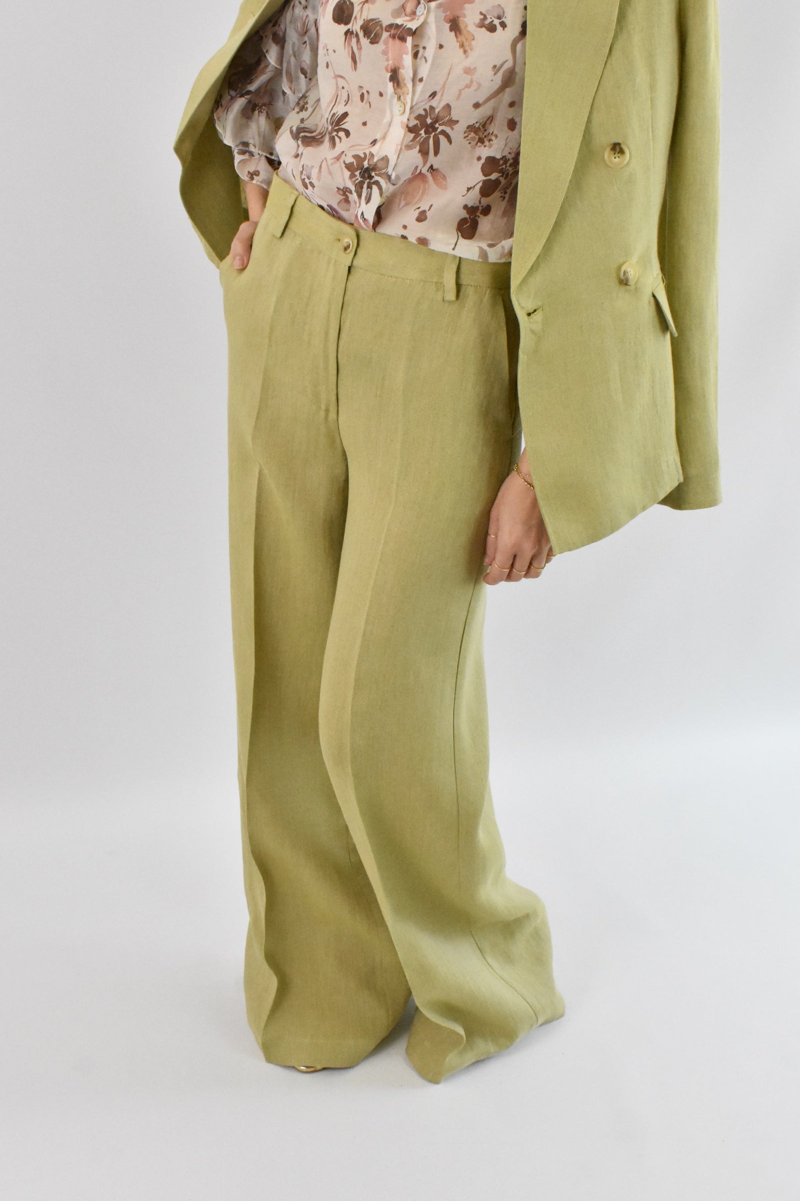 Pantalone palazzo lino