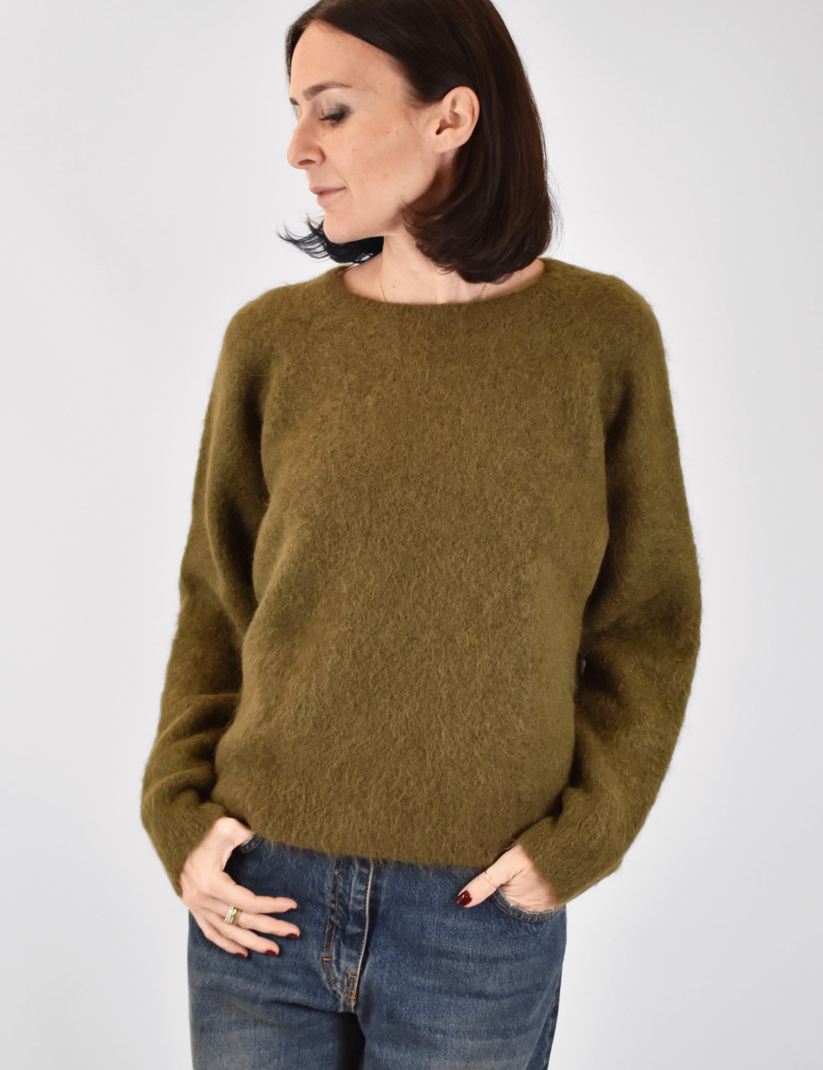 Girocollo alpaca manica raglan