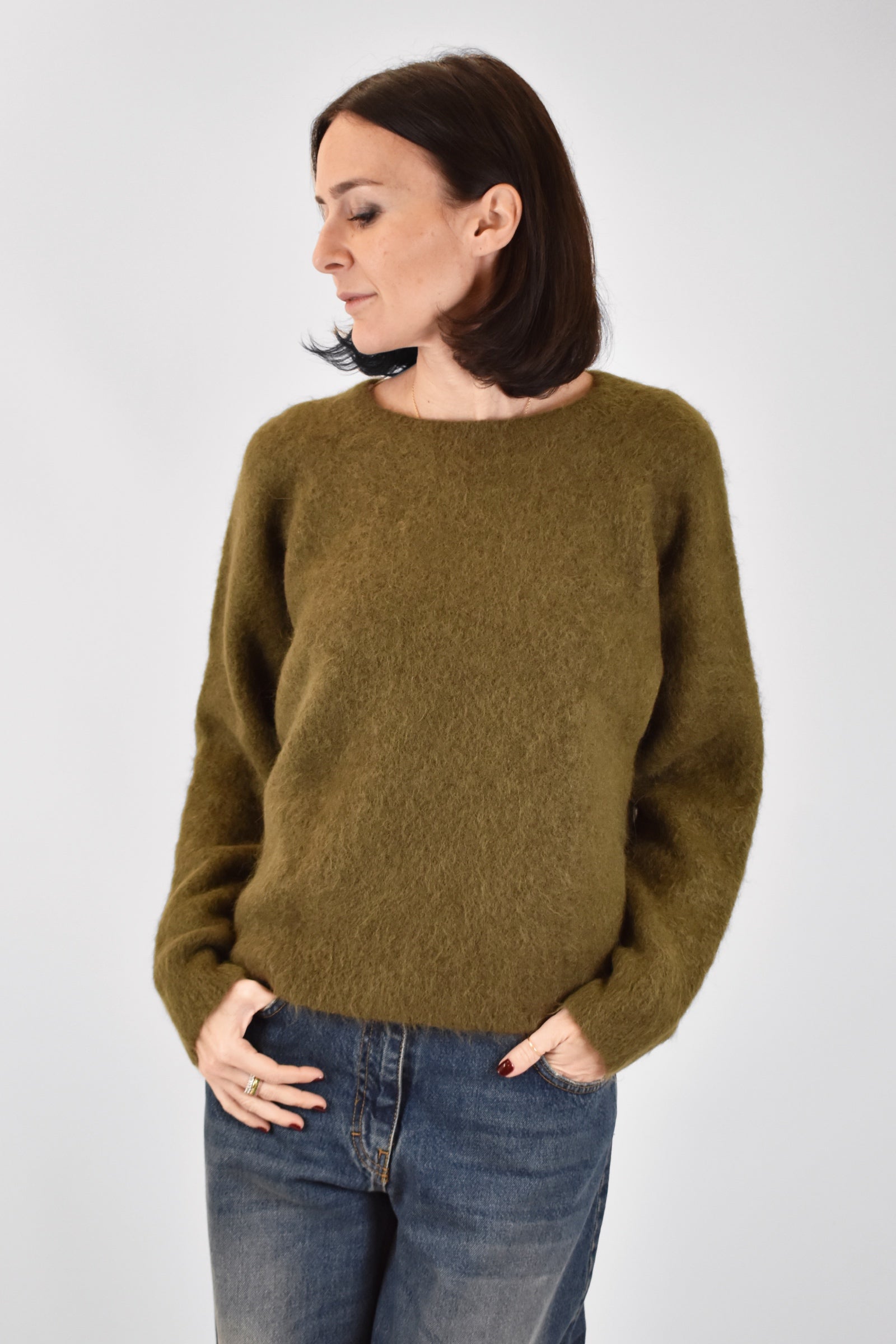 Girocollo alpaca manica raglan