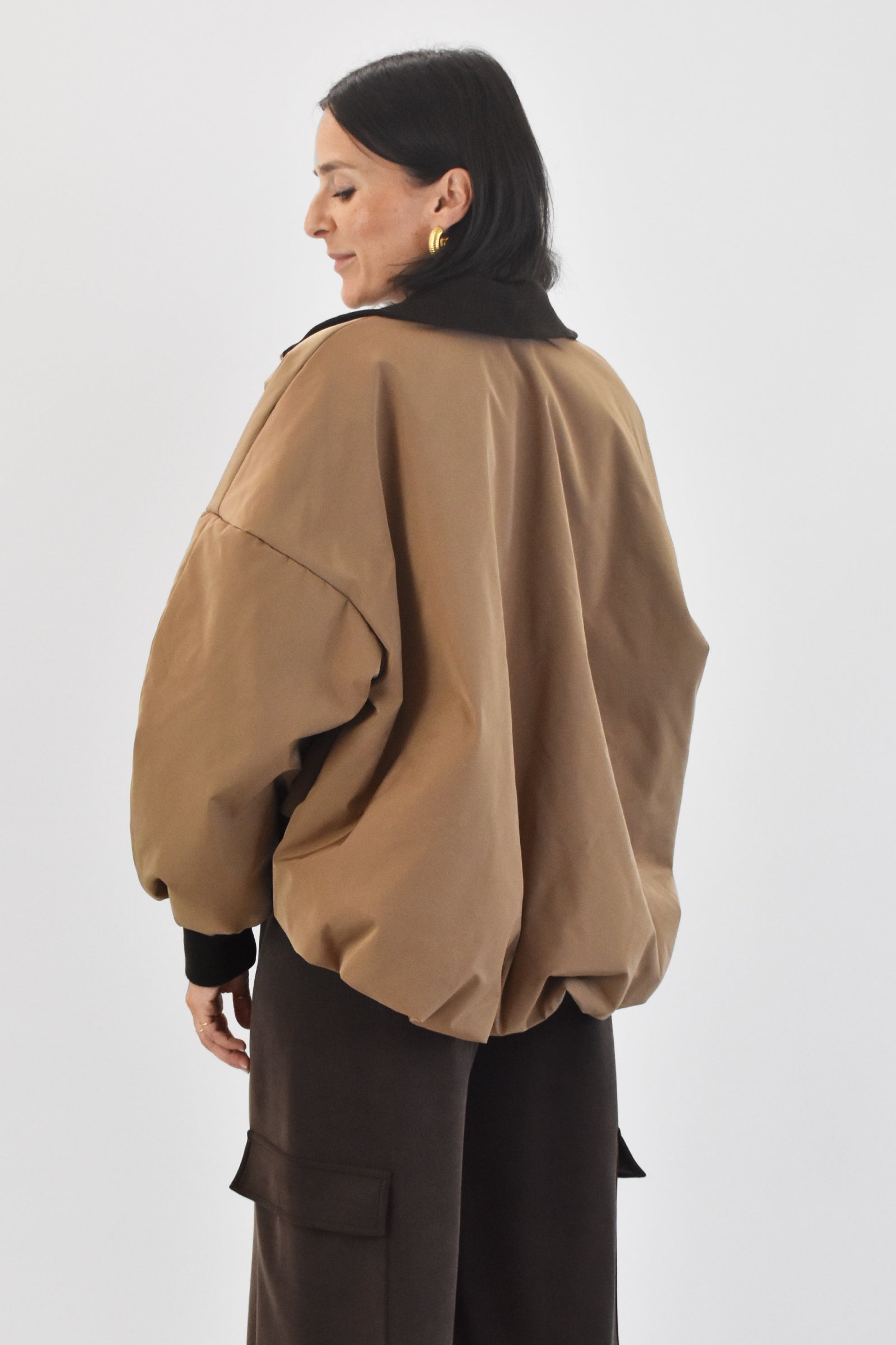 Bomber polsini contrasto