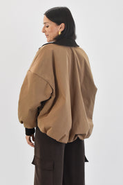 Bomber polsini contrasto