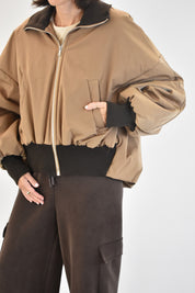 Bomber polsini contrasto