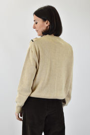 Maglia rombi misto cashmere