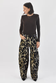 Pantalone balloon maculato