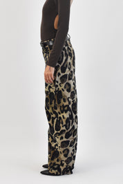 Pantalone balloon maculato